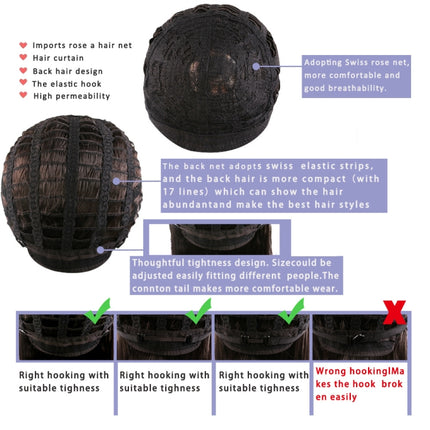 Ladies Oblique Bangs Fluffy Short Curly Hair Wig Headgear