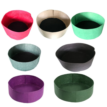 Felt Planting Barrel Indoor Outer Round Plant Bag Non-Woven Seedling Bag, 80x30cm 150L, 90x30cm 190L, 120x30cm 340L