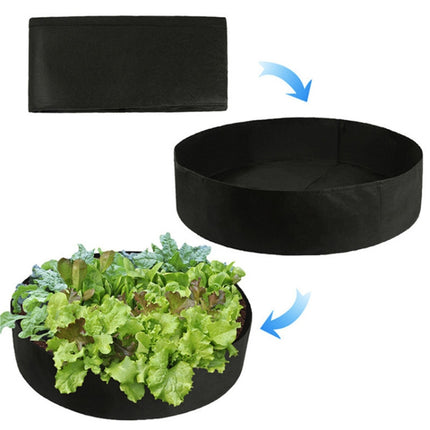 Felt Planting Barrel Indoor Outer Round Plant Bag Non-Woven Seedling Bag, 127x30cm 380L, 130x30cm 400L