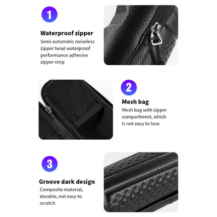 WEST BIKING 1.2L Bicycle EVA Hard Shell Water Bottle Bag With Bottle Cage, Rack+A Black Bag, Rack+B Frosted Black