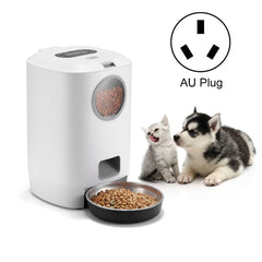 4.5L Smart Pet Cat Dog Bowl Food Automatic Dispenser Feeder  With Timer Auto Electronic Feeder With Metal Food Tray