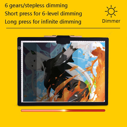 A3-D36 Magnetic Absolute LED Copy Station Soft Eye Protection Edging Calligraphy Copy Of The Painting Plate