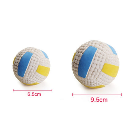 Dog Toy Latex Dog Bite Sound Ball Pet Toys, Large Volleyball, Large Tennis, Large  Rugby, Small Volleyball, Small Tennis, Small Football, Small Rugby, Small Football (Green), Large Football (Green), Small Football (Purple), Small Volleyball (Blue)     ...