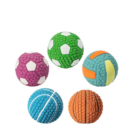 Dog Toy Latex Dog Bite Sound Ball Pet Toys, Large Volleyball, Large Tennis, Large  Rugby, Small Volleyball, Small Tennis, Small Football, Small Rugby, Small Football (Green), Large Football (Green), Small Football (Purple), Small Volleyball (Blue)     ...