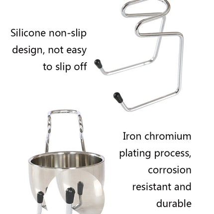 B3004 3 Pcs/Set Men Styling Tools Nylon Beard Brush Rack Foam Bowl