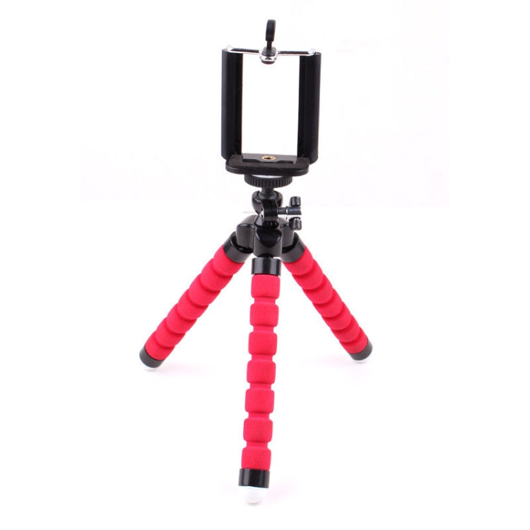 5 PCS Octopus Photography Sponge Mobile Phone Stand Portable Lazy Adjustable Vibrato Live Tripod Stand, With Phone Clip (Black), Without Phone Clip