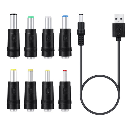 DC Power Cord USB Multi-Function Interchange Plug USB Charging Cable, 8 in 1, 11 in 1