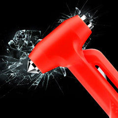Car Safety Life-Saving Hammer Car Emergency Multifunctional Window Breaker, Upgraded Black, Upgraded Red, Ordinary Red, Deluxed Black With Fixed Rack, Deluxed Red With Fixed Rack