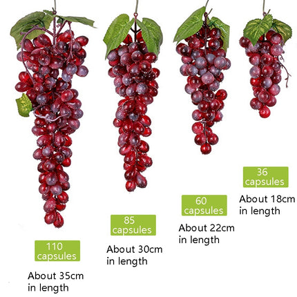 Simulation Fruit Simulation Grapes PVC with Cream Grape Shoot Props, 4 Bunches 36 Black Grapes, 4 Bunches 36 Green Grapes, 4 Bunches 36 Red Grapes, 4 Bunches 36 Grain Agate Grapes, 4 Bunches 36 Purple Grapes, 4 Bunches 60 Black Grapes                  ...