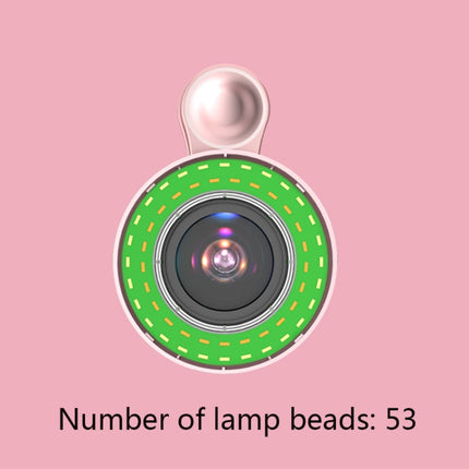 Mobile Phone Macro Lens Beauty Makeup Selfie Light, Pink, Black