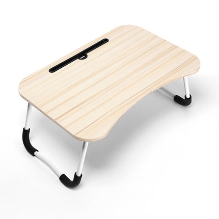 USB Folding Computer Desk With Fan & Lamp, Size: 60x40x28cm, Cool Black, Teenage Pink, Sky Blue, White Maple, Walnut, Eye Grotection Green