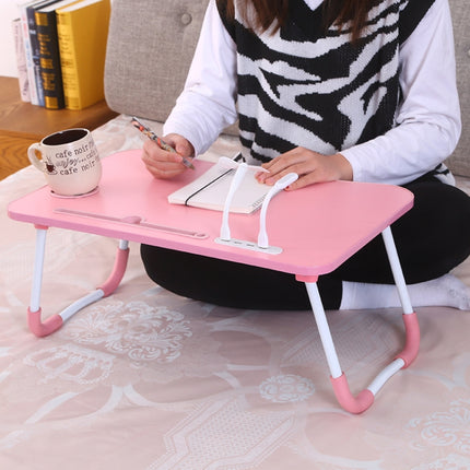USB Folding Computer Desk With Fan & Lamp, Size: 60x40x28cm, Cool Black, Teenage Pink, Sky Blue, White Maple, Walnut, Eye Grotection Green