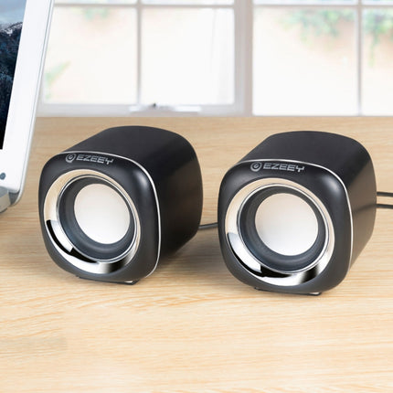 YEEZE A1 Multimedia USB2.0 Desktop Speaker Mini Computer Notebook Speaker, White Blue, White Green, White Purple, White Orange, Black Blue, Black Green, Black Purple, Black Prange, Electroplated Black Gold, Electroplated White, Electroplated Black     ...
