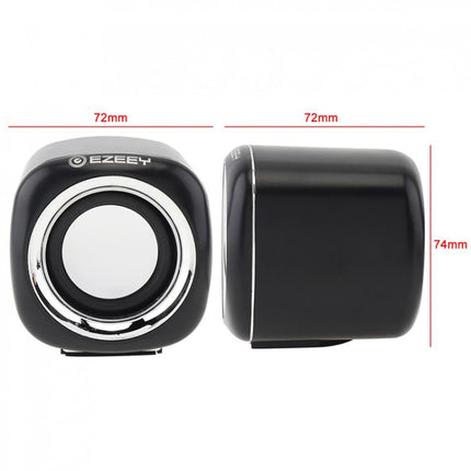 YEEZE A1 Multimedia USB2.0 Desktop Speaker Mini Computer Notebook Speaker, White Blue, White Green, White Purple, White Orange, Black Blue, Black Green, Black Purple, Black Prange, Electroplated Black Gold, Electroplated White, Electroplated Black     ...