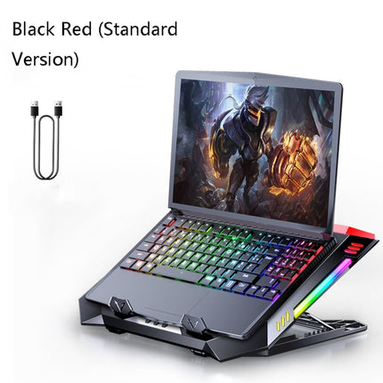 MC X500 Laptop Radiator Heightening Bracket Cooling Base, Black Red Standard Version, Sea Blue Standard Version