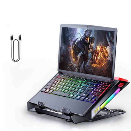 MC X500 Laptop Radiator Heightening Bracket Cooling Base, Black Red Standard Version, Sea Blue Standard Version