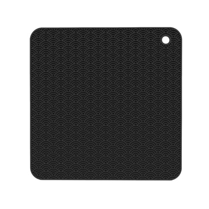 Geometry Kitchen Silicone Pot Holder Heat Insulation Pad Round(Black), Square(Gray), Round(Gray), Square(Black), Round(Black)