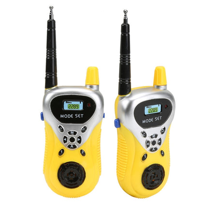 1 Pair Intelligent Wireless Call Walkie-Talkie Remote Dialogue Interactive Children Toys, 1 Pair Yellow, 1 Pair Green, 1 Pair Blue