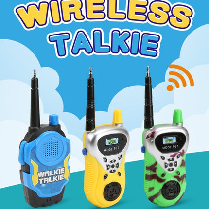 1 Pair Intelligent Wireless Call Walkie-Talkie Remote Dialogue Interactive Children Toys, 1 Pair Yellow, 1 Pair Green, 1 Pair Blue