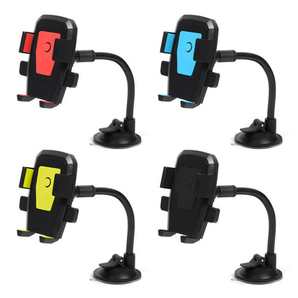 Car Windshield Automatic Lock Phone Holder, Red, Yellow, Blue, Black