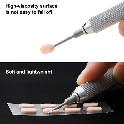 20 PCS Glasses Nose Strip Soft EVA Sponge Nose Mat Comfortable No Pressure Mark Does Not Remove Makeup Anti-Height Eye Frame Nose, D-type Black 1.0mm