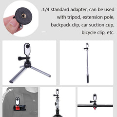 Sunnylife IST-Q9439 for Insta360 GO Mount Bracket Stabilizer, Camera Frame Adapter, Bicycle Clip, Backpack Clip, Extend Rod, Tripod