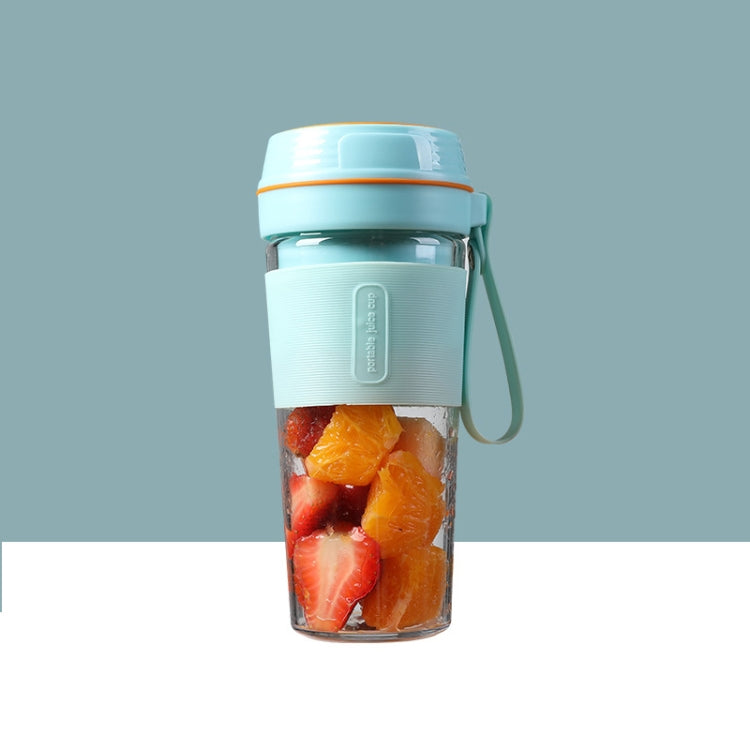 FS1300 Mini Juicer Home Portable Cooking Machine Student Juice Cup Juicer, Cherry Blossom Double Blade, Gem Blue Four Blade, Cherry Blossom Four  Blade