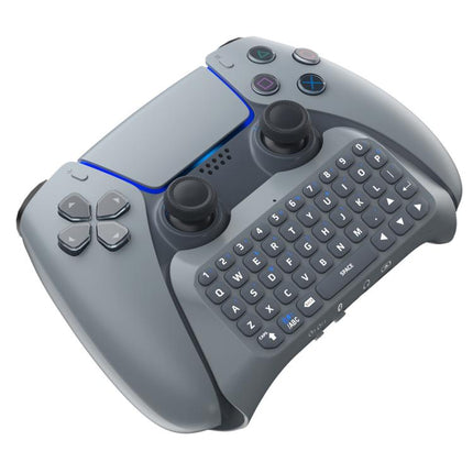 JYS-P5121 Bluetooth Wireless Handle Keyboard Can Chat Voice External Keyboard Suitable For PS5, Note: Without Handle, JYS-P5121 (Grey)