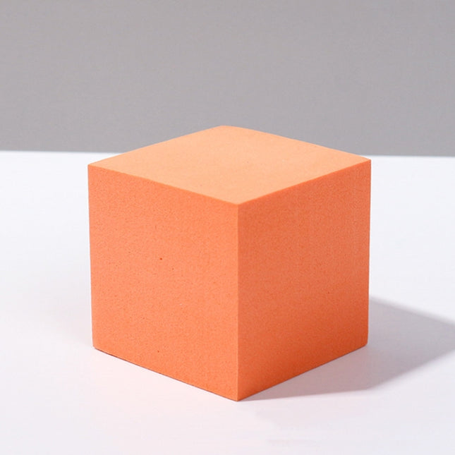 8 PCS Geometric Cube Photo Props Decorative Ornaments Photography Platform, Colour: 5 x 5 x 5cm Small White Square, Small Orange Square, Large Orange Square, Small Orange Rectangular, Large Orange Rectangular, Small Orange Cylinder, Large Orange Cylind...