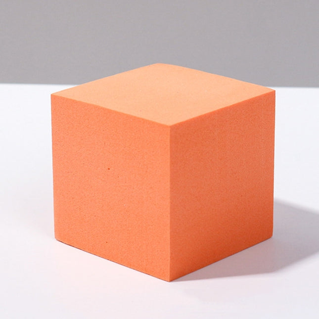 8 PCS Geometric Cube Photo Props Decorative Ornaments Photography Platform, Colour: 5 x 5 x 5cm Small White Square, Small Orange Square, Large Orange Square, Small Orange Rectangular, Large Orange Rectangular, Small Orange Cylinder, Large Orange Cylind...