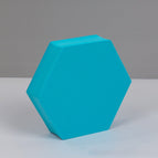Large Lake Blue Hexagon