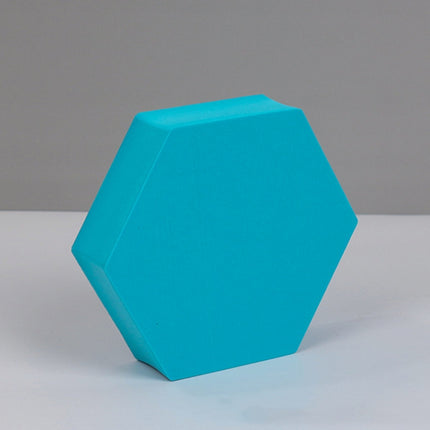 8 PCS Geometric Cube Photo Props Decorative Ornaments Photography Platform, Colour: 5 x 5 x 5cm Small White Square, Small Lake Blue Square, Large Lake Blue Square, Small Lake Blue Rectangular, Large Lake Blue Rectangular, Small Lake Blue Cylinder      ...