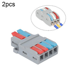 SPL-2 2 In 3 Out Colorful Quick Line Terminal Multi-Function Dismantling Wire Connection Terminal, SPL-2 2 In 3 Out, SPL-3 3 In 3 Out, SPL-42 2 In 4 Out, SPL-62 2 In 6 Out, SPL-63 3 In 6 Out, SPL-93 3 In 9 Out, LT-624 2 In 4 Out, LT-626 2 In 6 Out