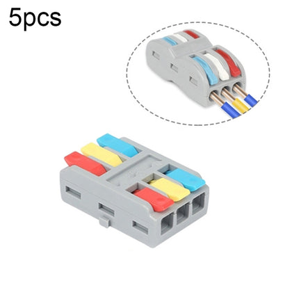 SPL-2 2 In 3 Out Colorful Quick Line Terminal Multi-Function Dismantling Wire Connection Terminal, SPL-2 2 In 3 Out, SPL-3 3 In 3 Out, SPL-42 2 In 4 Out, SPL-62 2 In 6 Out, SPL-63 3 In 6 Out, SPL-93 3 In 9 Out, LT-624 2 In 4 Out, LT-626 2 In 6 Out�����...