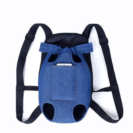 Dog Going Out Foldable On Chest Backpack Pet Carrier Bag, Blue Denim (Four Seasons), Light Color Cowboy (Four Seasons), Apricot Lattice (Four Seasons)