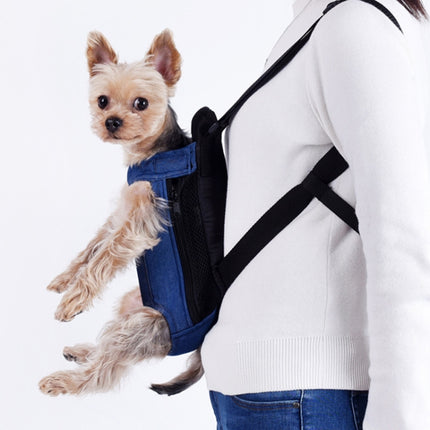 Dog Going Out Foldable On Chest Backpack Pet Carrier Bag, Blue Denim (Four Seasons), Light Color Cowboy (Four Seasons), Apricot Lattice (Four Seasons)