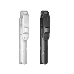 No Bluetooth Black XT02 360-Degree Rotating Multi-Function Retractable Mobile Phone Selfie Stick To Shoot Live TV Drama Tripod, Bluetooth White, 2 PCS No Bluetooth Black, 2 PCS No Bluetooth White