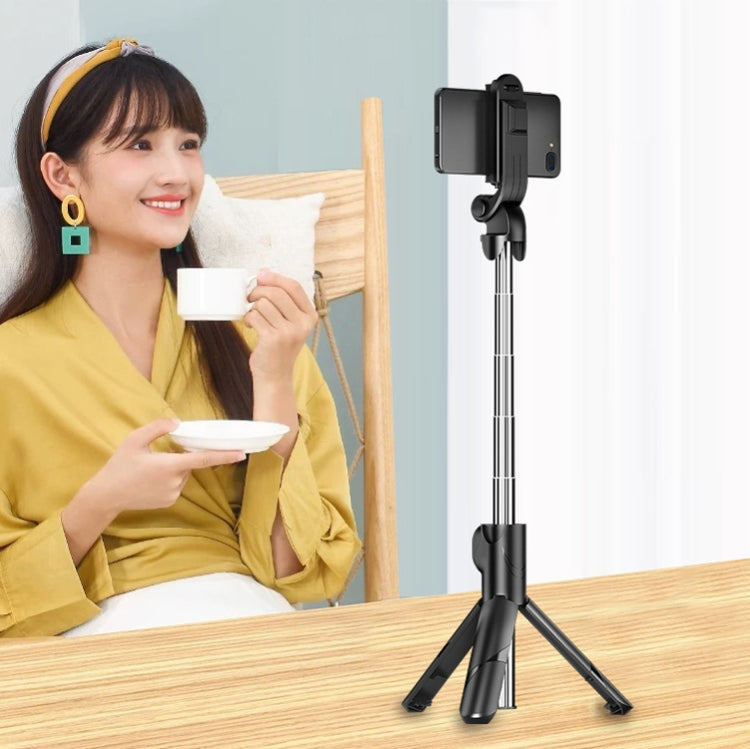 No Bluetooth Black XT02 360-Degree Rotating Multi-Function Retractable Mobile Phone Selfie Stick To Shoot Live TV Drama Tripod, Bluetooth White, 2 PCS No Bluetooth Black, 2 PCS No Bluetooth White