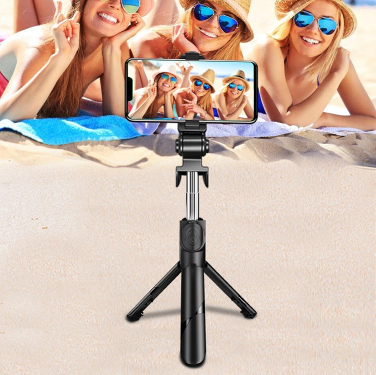 No Bluetooth Black XT02 360-Degree Rotating Multi-Function Retractable Mobile Phone Selfie Stick To Shoot Live TV Drama Tripod, Bluetooth White, 2 PCS No Bluetooth Black, 2 PCS No Bluetooth White