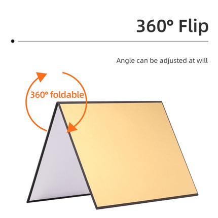 3-in-1 Reflective Board White + Black + Silver A3 Cardboard Folding Light Diffuser Board, 3-in-1 A3 Cardboard Gold, 3-in-1 A3 Cardboard Silver