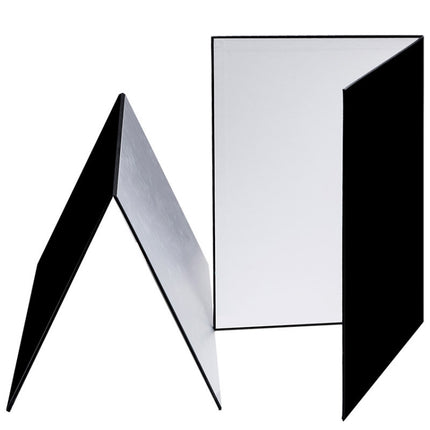 3-in-1 Reflective Board White + Black + Silver A3 Cardboard Folding Light Diffuser Board, 3-in-1 A3 Cardboard Gold, 3-in-1 A3 Cardboard Silver