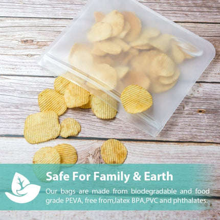 Translucent Frosted PEVA Food Preservation Bag Refrigerator Food Storage Bag Self-Sealing Food Bag, 5 PCS / Set(NO.1x5), 5 PCS / Set(NO.2x5), 6 PCS / Set(NO.1x4+NO.2x2), 10 PCS / Set(NO.1x6+NO.2x4), 12 PCS / Set(NO.1x7+NO.2x5)