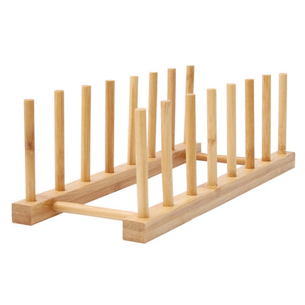 Multi-Purpose Bowl Disc Rack Kitchen Drain Rack Bamboo Tableware Storage Rack, Layer (specification): 2 Grid, 2 Grid, 4 Grid, 7 Grid, 8 Grid