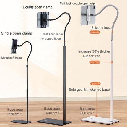 SSKY L6 Bedside Sofa Live Landing Phone Tablet Computer Bracket, Style:, L6 Base Heavy Telescopic Version (White), L6 Phone Version (White), L6 Phone Version (Black), L6 Base Heavy Version (White), L6 Base Heavy Version (Black)                         ...