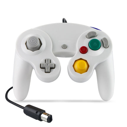 2 PCS Single Point Vibrating Controller Wired Game Controller For Nintendo NGC / Wii, White, Pink, Yellow, Red, Purple, Green, Blue, Black, Silver, Orange
