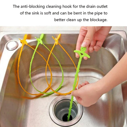 Kitchen Pipe Dredge Hook Sewer Toilet Anti-Blocking Sink Dredge Kit, Style:, 6 PCS/Set-1M, 6 PCS/Set-1.5M, 6 PCS/Set-3, 6 PCS/Set-4