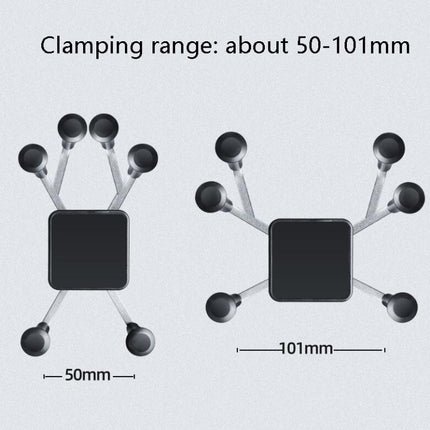 Metal Six Claw Cycling Mobile Phone Bracket Bicycle Motorcycle Electric Car Mobile Phone Bracket, Handle Installation, Rearview Mirror Installation
