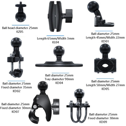 Motorcycle Riding Recorder Bracket Camera Holder, Style:, KZ05 + KL04 + KD05, KZ05 + KL04 + KD02, KZ05 + KL04 + KD01, KZ05 + KL04 + KD09, KZ05 + KL04 + KD04, KZ05 + KL04 + KD07