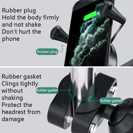 Car Headrest Bracket Motorcycle Rearview Mobile Phone Bracket Style:, 4 Claw Small Back Clips, 4 Claw Large Back Clip, 6 Claw Small Back Clip (engineering plastic), Plate Clamp
