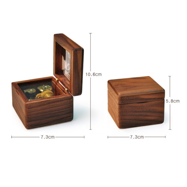 Frame Style Music Box Wooden Music Box Novelty Valentine Day Gift,Style:, Walnut Gold-Plated Movement, Maple Gold-Plated Movement, Rosewood Gold-Plated Movement, Maple Red-Bronze Movement, Walnut Red-Bronze Movement, Rosewood  Red-Bronze Movement